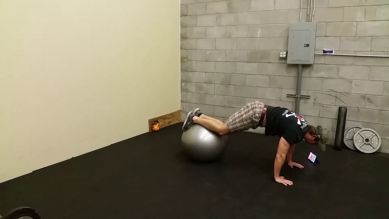 Swiss Ball Knee Oblique Tuck YouTube