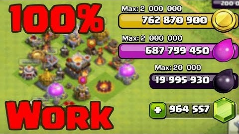 How To Hack Clash Of Clans 2020 UNLIMITED GEMS , ELIXIR , GOLD , DARK ELIXIR coc hack new