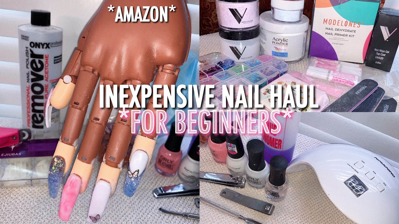 HUGE *INEXPENSIVE* AMAZON NAIL HAUL (FOR BEGINNERS) YouTube
