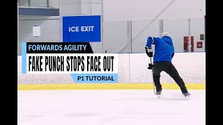 On-Ice Forwards Agility Fake Punch Stops Facing Out TUTORIAL