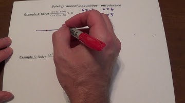 Solving rational inequalities - part 1