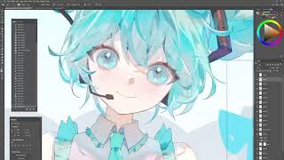 【シナモンミク】CinnaMiku  //  Photoshop SpeedPaint