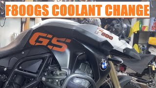 BMW F800GS Coolant/Antifreeze Change Quick Overview!