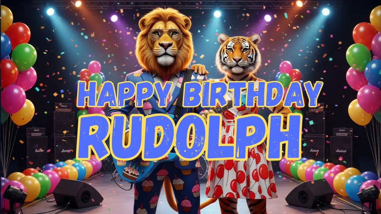 タレント・お笑い芸人 Rudolph RUDOLPH Happy Birthday Song - Happy Birthday to Rudolph - YouTube