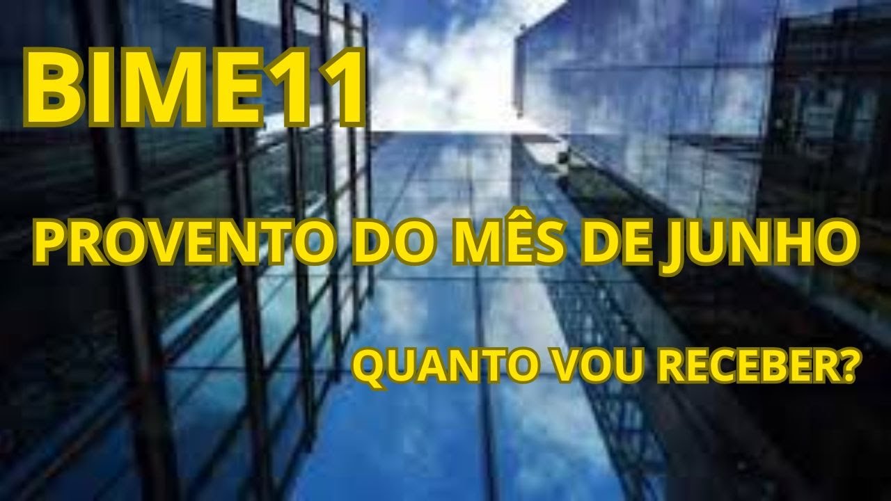 BIME11 - PROVENTO DO MÊS DE JUNHO - QUANTO VAI PAGAR E QUANTO VOU RECEBER?