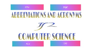 ABBREVIATIONS AND ACRONYMS ||COMPUTER SCIENCE ||BASICS