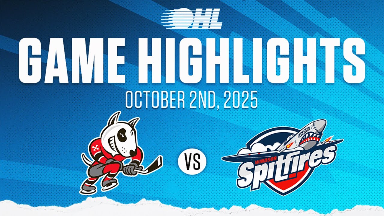 Лучшие моменты OHL: Niagara IceDogs против Windsor Spitfires, 2 октября 2025 г.