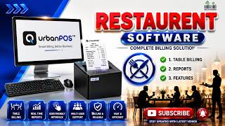Windows Billing Software for Restaurants | Urban POS Video Demo #Hotel Billing Software