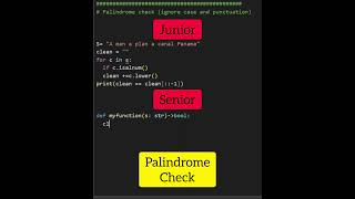 Junior Vs. Senior Developer #coding #programming #python #shorts