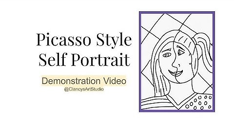 Demonstration for Picasso Style Self-Portrait
