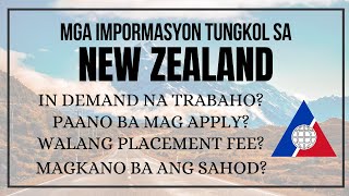 WALANG PLACEMENT FEE PAGAAPLY SA NEW ZEALAND? INDEMAND NA TRABAHO? MAGKANO ANG SAHOD?