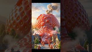 The Strawberry Volcano Rescue Mission | Tiny Firefighters Save Their Miniature Village!🍓🌋