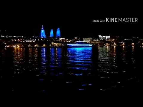 Baki geceleri Xezer denizi | Caspian Sea Baku nights Azerbaijan