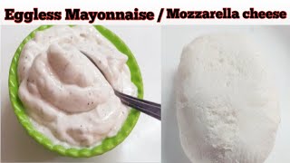 घर पर दूध से बनाए Mozzarella Cheese और mayonnaise बिल्कुल बाजार जैसी -Mayo/Cheese/Lockdown special