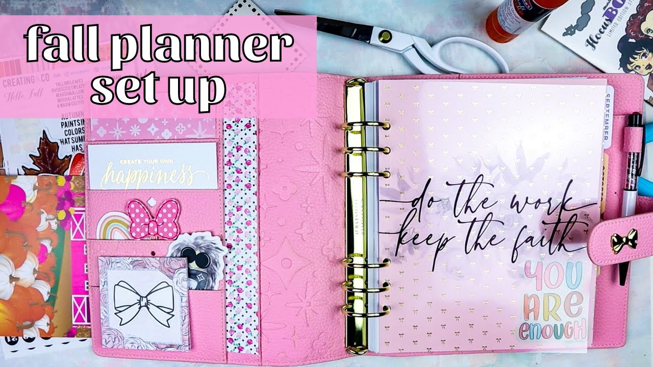 New Planner Setup (Fall & Halloween) | Aura Estelle A5 Wide Planner Set Up