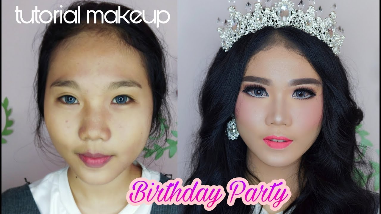 Tutorial Makeup PESTA Makeup Ulang Tahun Dikira Viavalen