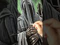 Acrylic painting the Nazgûl - layering for details and textures #acrylicpainting #painting #nazgul