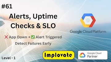 61 | Alerts, Uptime Checks & SLO Basics in Google Cloud | Monitoring & Reliability Explained (Hindi)
