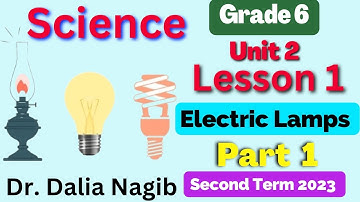 Science Grade 6 Unit 2 Lesson 1 | Part 1  شرح درس Electric Lamps  ساينس سادسة ابتدائى الترم الثانى