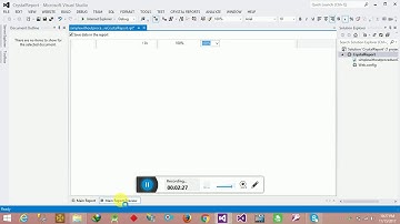 How  do create Crystal report