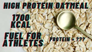 HEALTHY HIGH PROTEIN OATMEAL | Whole Foods Plant Based | Breakfast Idea For Athletes | Delicious