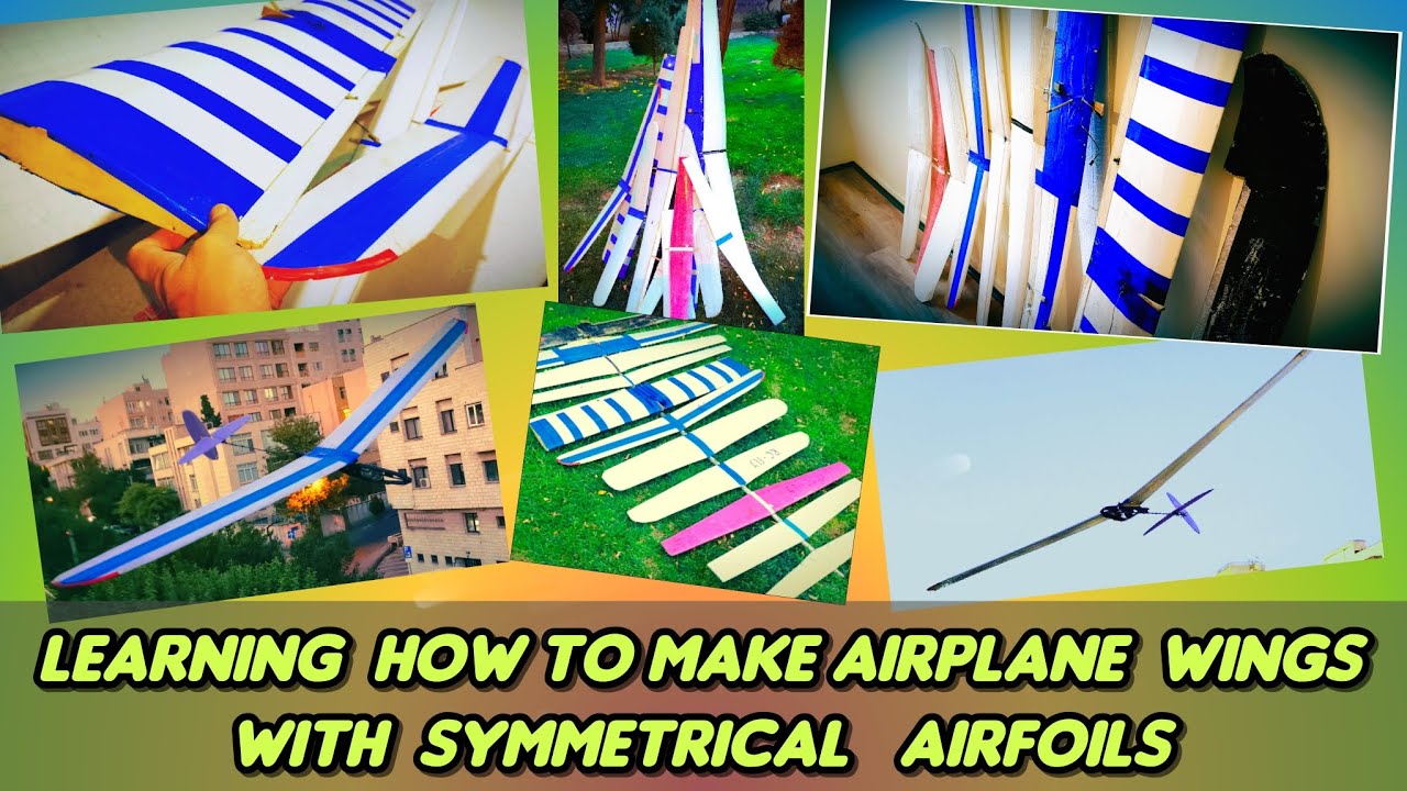 How to make an airplane wing with a symmetrical airfoil. for dlg glider ...