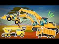 Loader’s Wheel is Broken While Working! Truck, Crawler Crane, Excavator | Construction Project Story