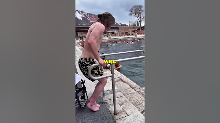 Niepełnosprawny mężczyzna chciał popływać ❤️