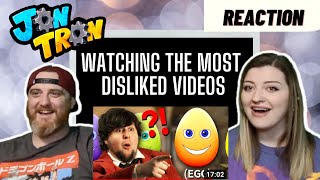 Watching the Most Disliked Videos @JonTronShow | HatGuy & Nikki react