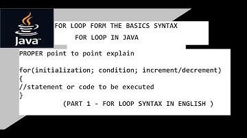 for loop in java #syntax # for loop english  #  basics of for loop