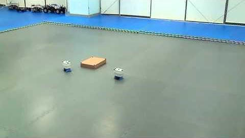 column formation of two wheeled mobile robots with obstacle avoidance using motion capture system