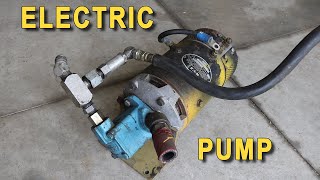 Hydraulic Pump Motor and testing for Electric Tractor Conversion