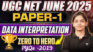 Data Interpretation PYQs for UGC NET Paper 1 June 2025 🔥 | DI | PYQs Analysis | By Kanupriya Ma