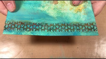 20. Adding Texture using Diecuts - Inky Backgrounds