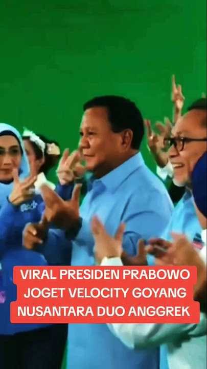 VIRAL PRABOWO JOGET VELOCITY GOYANG NUSANTARA #goyangnusantara #duoanggrek #prabowo #president