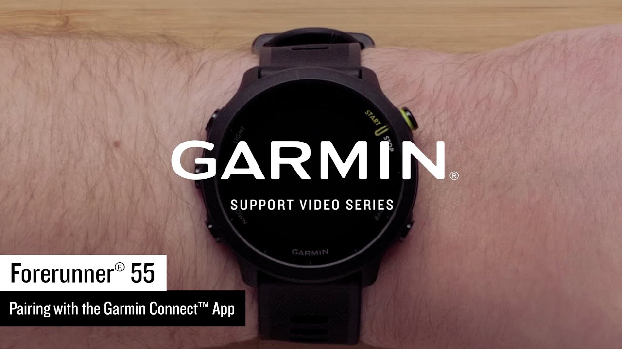 Pairing a Forerunner® with Garmin Connect™ App YouTube