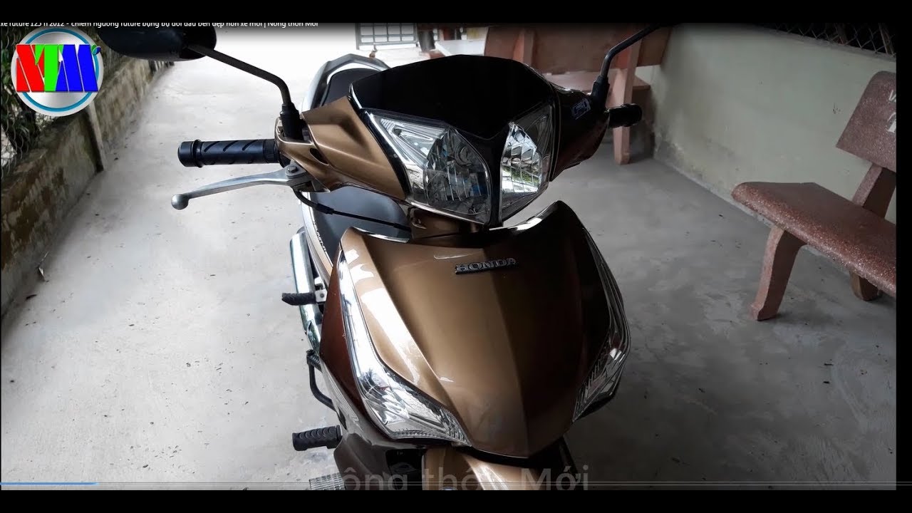 Sơn xe Future 125 màu vàng nâu zin cực đẹp