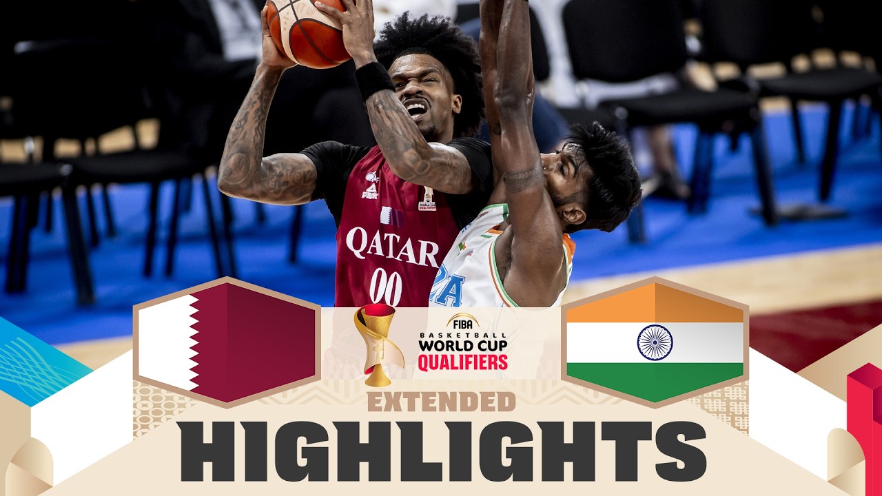 Qatar 🇶🇦 v India 🇮🇳 | Extended Highlights | FIBA Basketball World Cup 2027 Asian Qualifiers