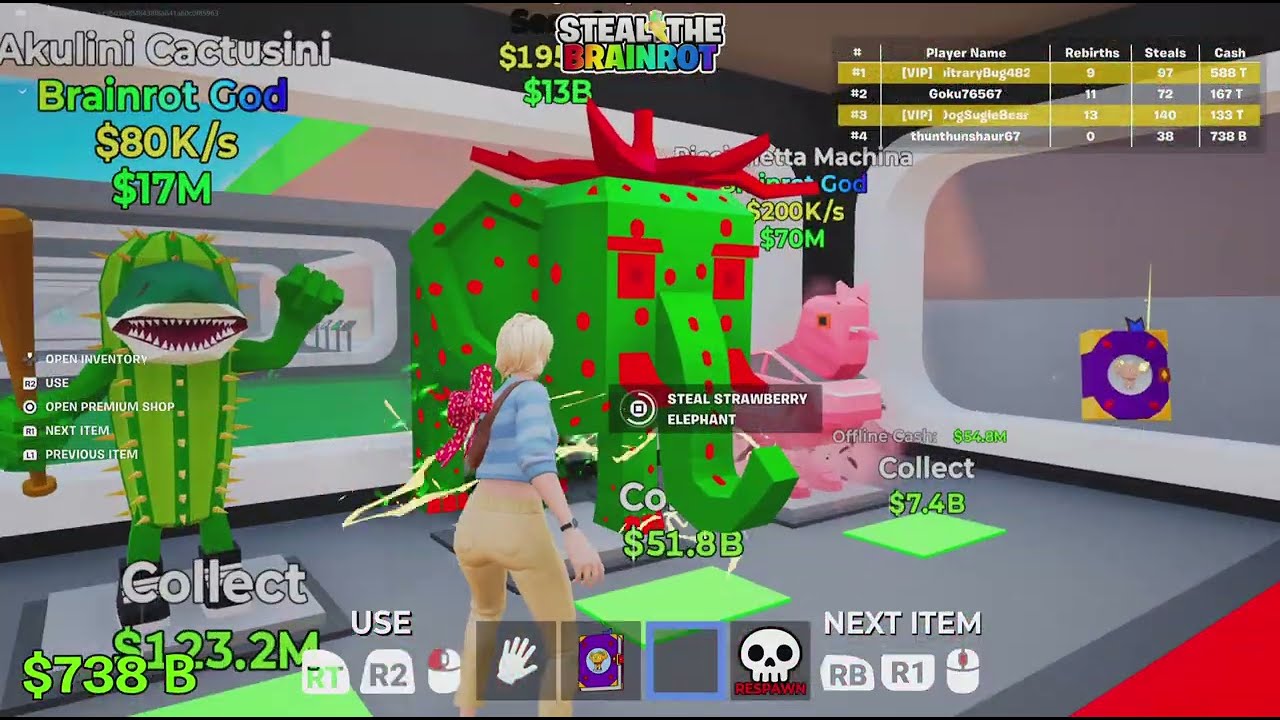 STEALING STRAWBERRY ELEPHANT ZOMBIE FORTNITE STEAL THE BRAINROT ALL SECRET CODES TOXIC EVENT FORTNIT