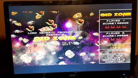 OidZone colour maximite 2 scrolling text test.