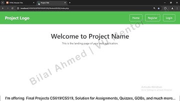 Module 1 (HTML) - Part 2/2 Final Project CS619 Viva Preparations CS619 Prototype Viva and Final Viva