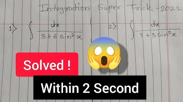 Integration Shortcut Trick ( Ans within Sec ) For jee,nda, airforce,class11-12 ( Part - 1 )