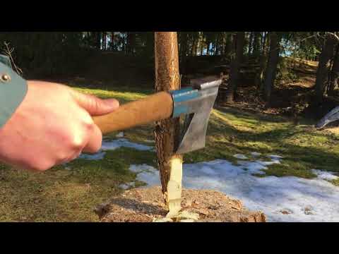 Tests for a Finnish hatchet Billnäs 61.2