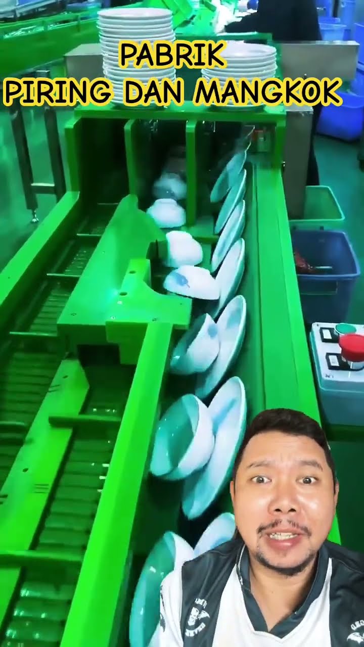 PABRIK PRODUKSI PIRING DAN MANGKOK!!!?? #satisfying #machine #factory #viralvideo #foryou