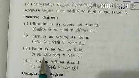 STD 8 English Grammar 7 The Degrees Of Comparison