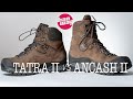 Hanwag Tatra II + Ancash II comparison and review - boots for heavy trekking