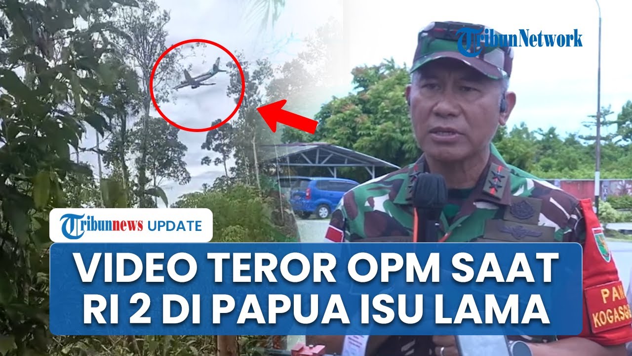 Video Teror OPM Tembaki Pesawat saat Gibran di Papua Hanya Isu, Pangdam XVII Cendrawasih: Kasus Lama