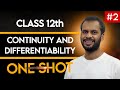 Class 12 Maths Marathon | Continuity and Differentiability | Detailed one shot | Complete 12th MATHS