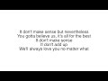 James TW - When You Love Someone Lyrics