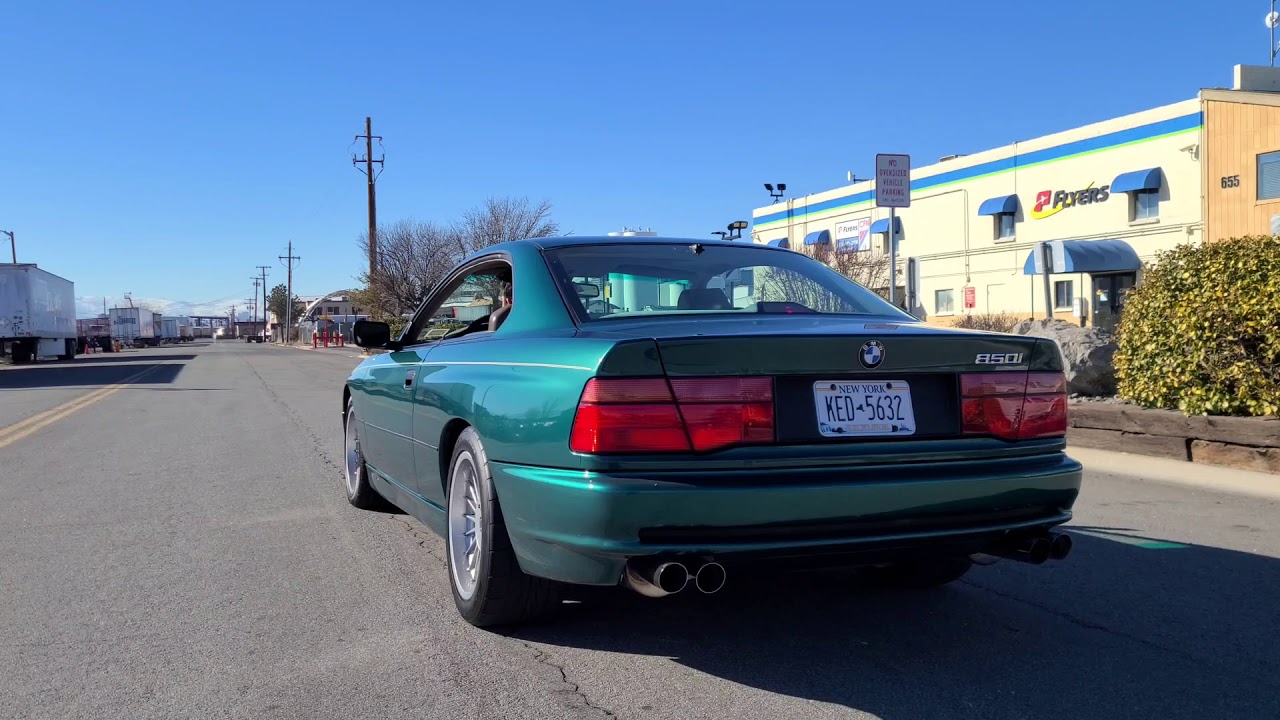 e31 850i full Supersprint exhaust and headers sound test m70b50